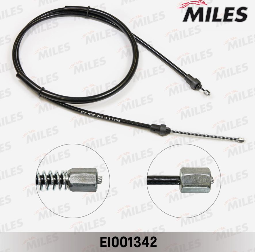 Трос ручника (тросик ручного тормоза) Miles. Артикул EI001342