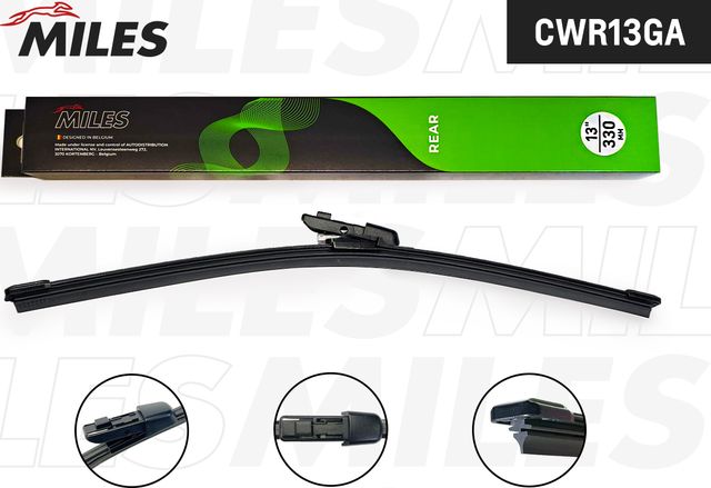 Щётка с/о 325мм задняя (Miles). Артикул CWR13GA