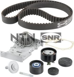 Помпа (водяной насос) с комплектом ремня ГРМ NTN / SNR. Артикул KDP455.570