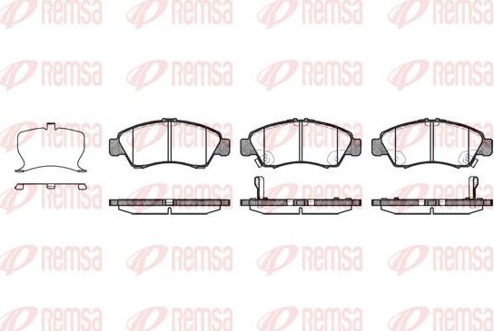 Тормозные колодки Remsa передние для Honda Logo 1999-2002. Артикул 0419.22
