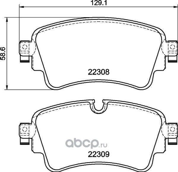 Колодки тормозные задние (Textar). Артикул 2230804