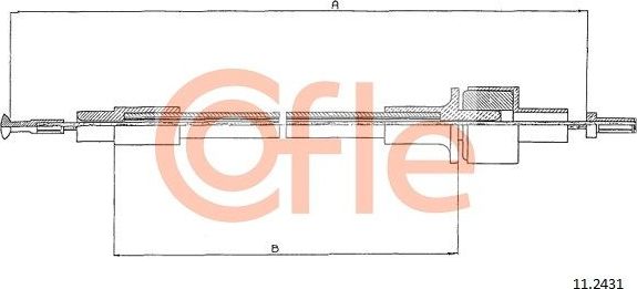 Трос сцепления Cofle. Артикул 92.11.2431