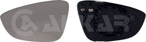 Зеркальное стекло бокового зеркала Alkar левое для Volkswagen New Beetle II (A5) 2011-2019. Артикул 6431133