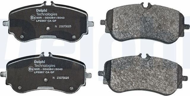 Тормозные колодки Delphi (Low-Metallic). Артикул LP3367