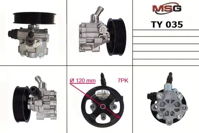 Насос ГУР новый LEXUS LX 01-08,TOYOTA LAND CRUISER 07-,LAND CRUISER 100 02-,TUND (MSG) MSG. Артикул TY035