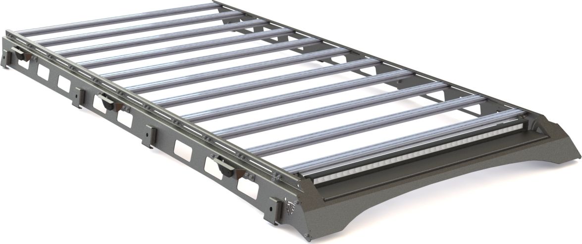 Экспедиционный багажник STC для Nissan Patrol Y61 1997-2010 Шторка дальний и рабочий свет. Артикул STC-NPA/97-TR1-L1L3