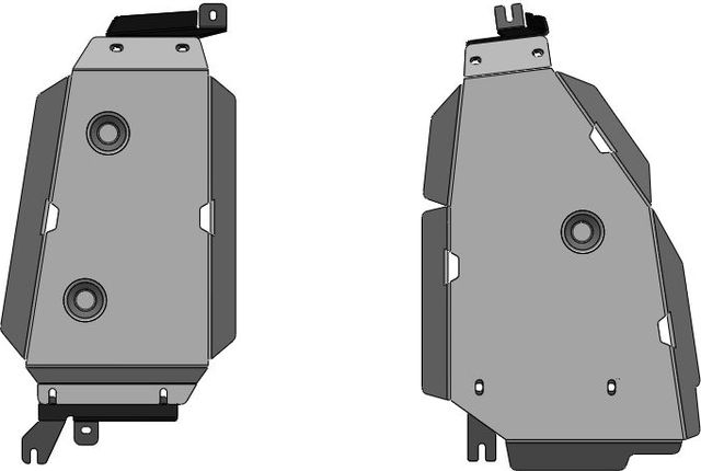 Защита алюминиевая АВС-Дизайн для топливного бака GAC GS4 Max 2025-2026. Артикул 51.05ABC