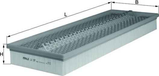 Воздушный фильтр Mahle для PUCH G-modell W463 1989-1993. Артикул LX 97