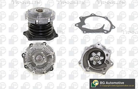 Помпа (водяной насос) BGA для Fiat Punto III Punto 2013-2018. Артикул CP3478