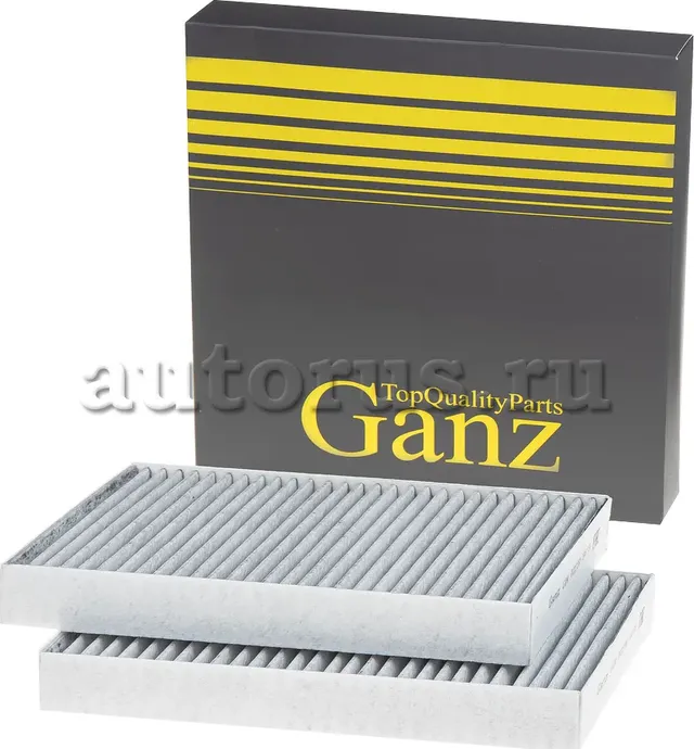 Фильтр салонный угольный 2шт (Ganz). Артикул GIR03230
