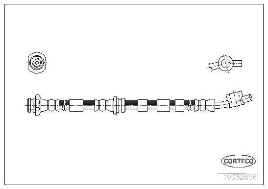 Тормозной шланг Corteco. Артикул 19032856