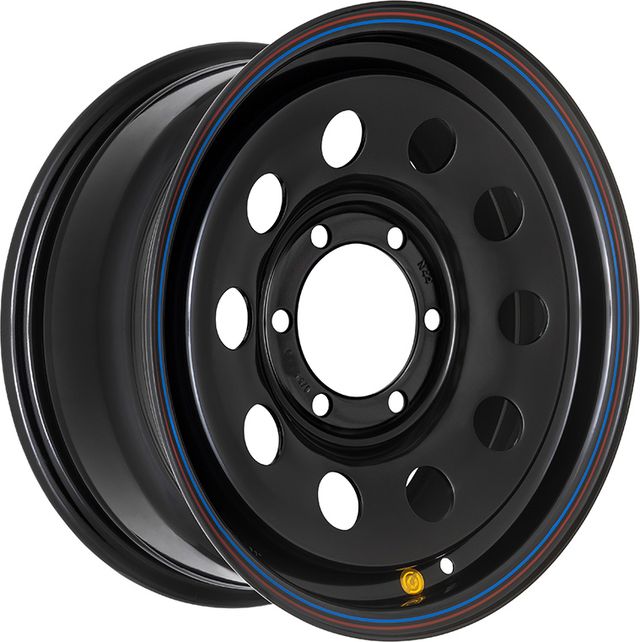 Колёсный диск OFF-ROAD Wheels усиленный стальной черный 6x139,7 7xR16 d110 ET+30 для Mitsubishi L200 V 2015-2025. Артикул 1670-63910BL+30X
