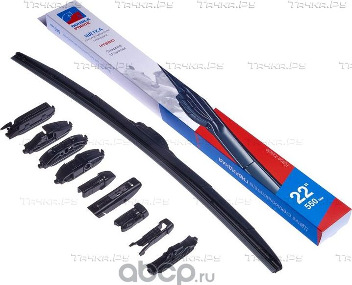 Щетка гибридная всесезонная DOUBLE FORCE DFHY22 (550мм) Double Force. Артикул DFHY22