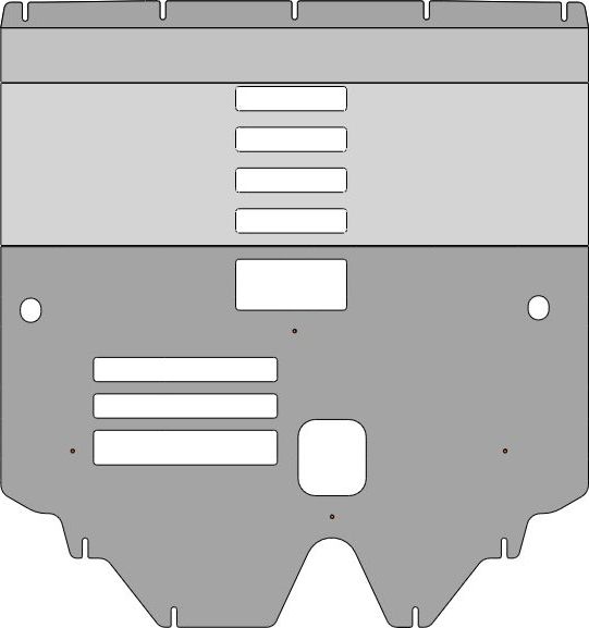 Защита алюминиевая АВС-Дизайн для картера и КПП Changan UNI-S 2024-2026. Артикул 48.08ABC