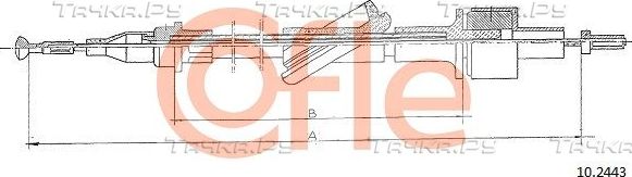 Трос сцепления Cofle для Ford Transit IV 1985-1994. Артикул 92.10.2443