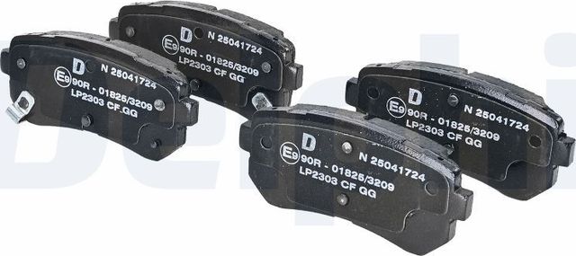 Тормозные колодки Delphi (Low-Metallic). Артикул LP2303
