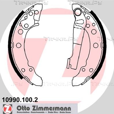 Тормозные колодки Zimmermann задние для Volkswagen Scirocco I 1977-1980. Артикул 10990.100.2