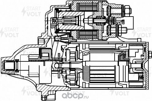 Стартер StartVOLT для Toyota RAV4 V (XA50) 2018-2026. Артикул LSt 1949