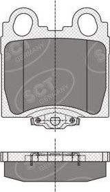 Тормозные колодки SCT-Germany задние для Lexus SC II 2001-2010. Артикул SP 345 PR