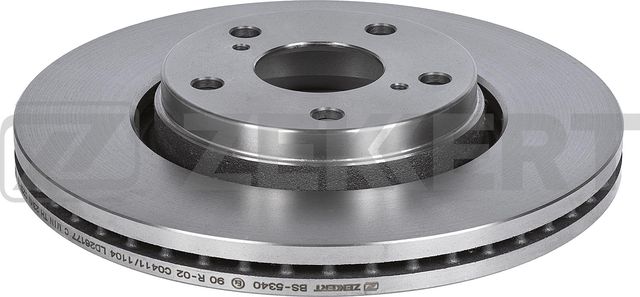 Тормозной диск Zekkert передний для Toyota Auris II 2012-2015. Артикул BS-5340