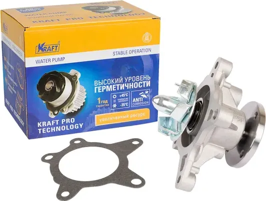 Насос водяной KIA CEED/SOLARIS 07-/10- 1.4/1.6 (Kraft) Kraft. Артикул KT059382