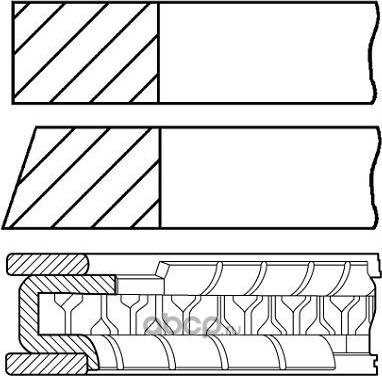 Комплект колец (Goetze). Артикул 0844300000
