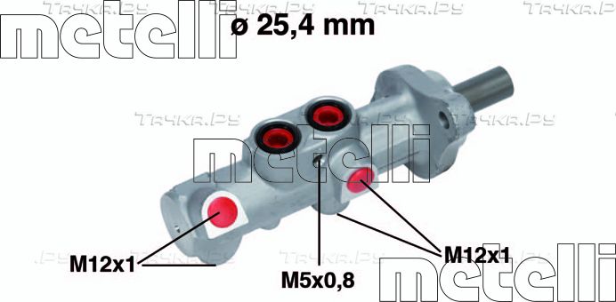 Тормозной цилиндр главный Metelli для Volvo S60 I 2000-2010. Артикул 05-0756