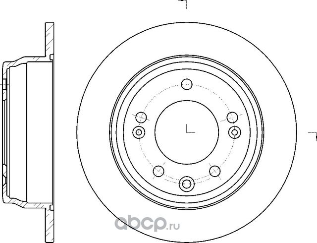 Диск тормозной (G-Brake). Артикул GR01747