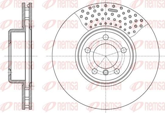 Тормозной диск Remsa. Артикул 61594.10