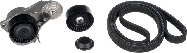 Приводной ремень поликлиновой с роликами (комплект) Gates Micro-V® для Volvo S60 I 2001-2010. Артикул K046DPK1825