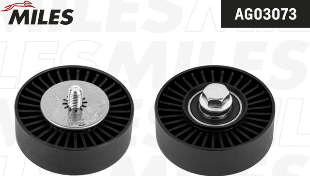 Направляющий (ведущий) ролик приводного поликлинового ремня Miles. Артикул AG03073