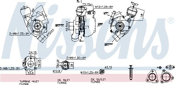 Турбина (турбокомпрессор) Nissens ** FACTORY NEW **. Артикул 93224