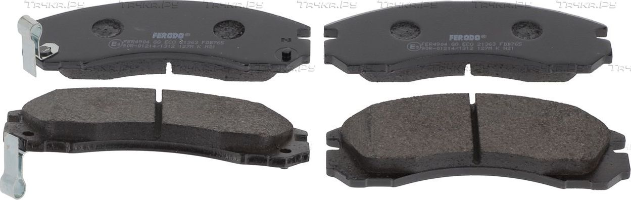 Тормозные колодки Ferodo Premier Eco Friction передние для Mitsubishi Galant VII 1992-1996. Артикул FDB765