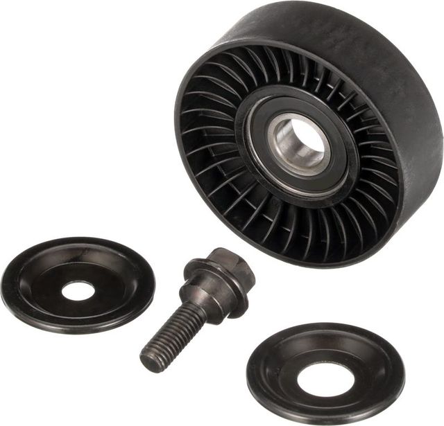 Направляющий (ведущий) ролик приводного поликлинового ремня Gates (полимерный материал) для Kia Carnival II 2006-2014. Артикул T36546