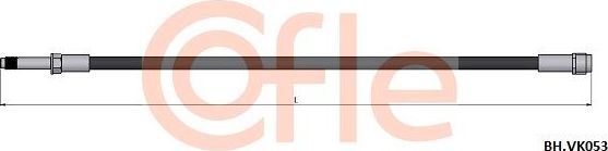 Тормозной шланг Cofle. Артикул 92.BH.VK053