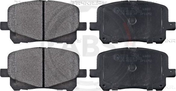 Тормозные колодки ABS передние для Toyota Estima II 2000-2003. Артикул 37229