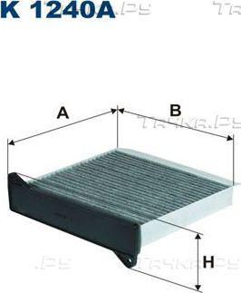 Салонный фильтр Filtron. Артикул K 1240A