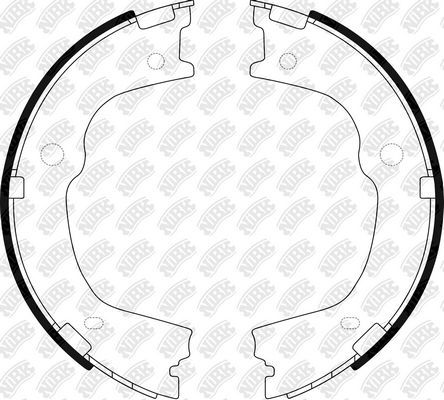 Тормозные колодки (стояночная тормозная система) NiBK. Артикул FN0664