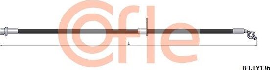 Тормозной шланг Cofle передний правый для Toyota Avensis I 1997-2003. Артикул 92.BH.TY136