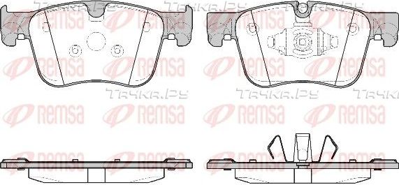 Тормозные колодки Remsa передние для Opel Combo E 2018-2026. Артикул 1560.10