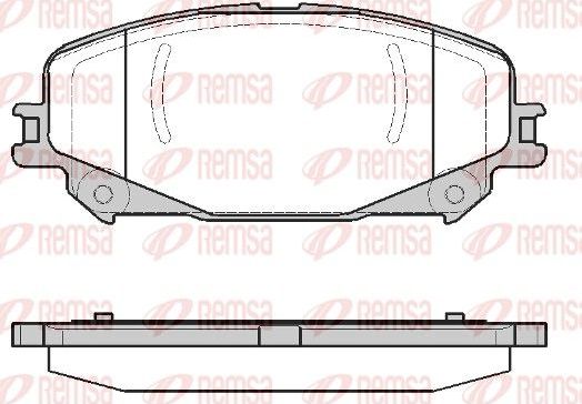 Тормозные колодки Remsa передние для Renault Espace V 2015-2026. Артикул 1318.30