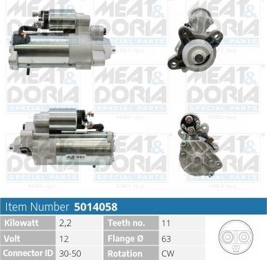 Стартер Meat & Doria для Ford C-MAX I 2003-2010. Артикул 5014058