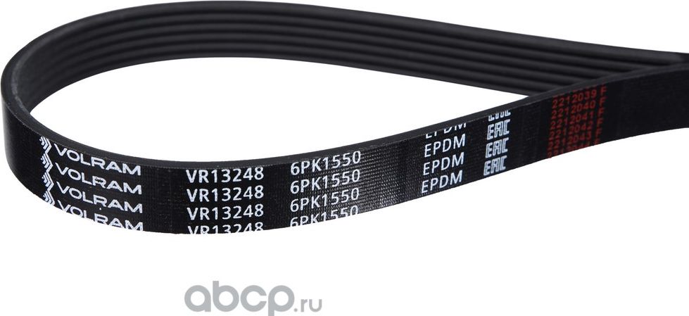 РЕМЕНЬ ПОЛИКЛИНОВОЙ (6PK1550) OPEL, CHEVROLET VR13248 (VOLRAM). Артикул VR13248