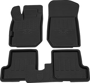 Коврики Rezkon резиновые (стандарт) для салона Lada Xray Оptima 2015-2025. Артикул 1039055100