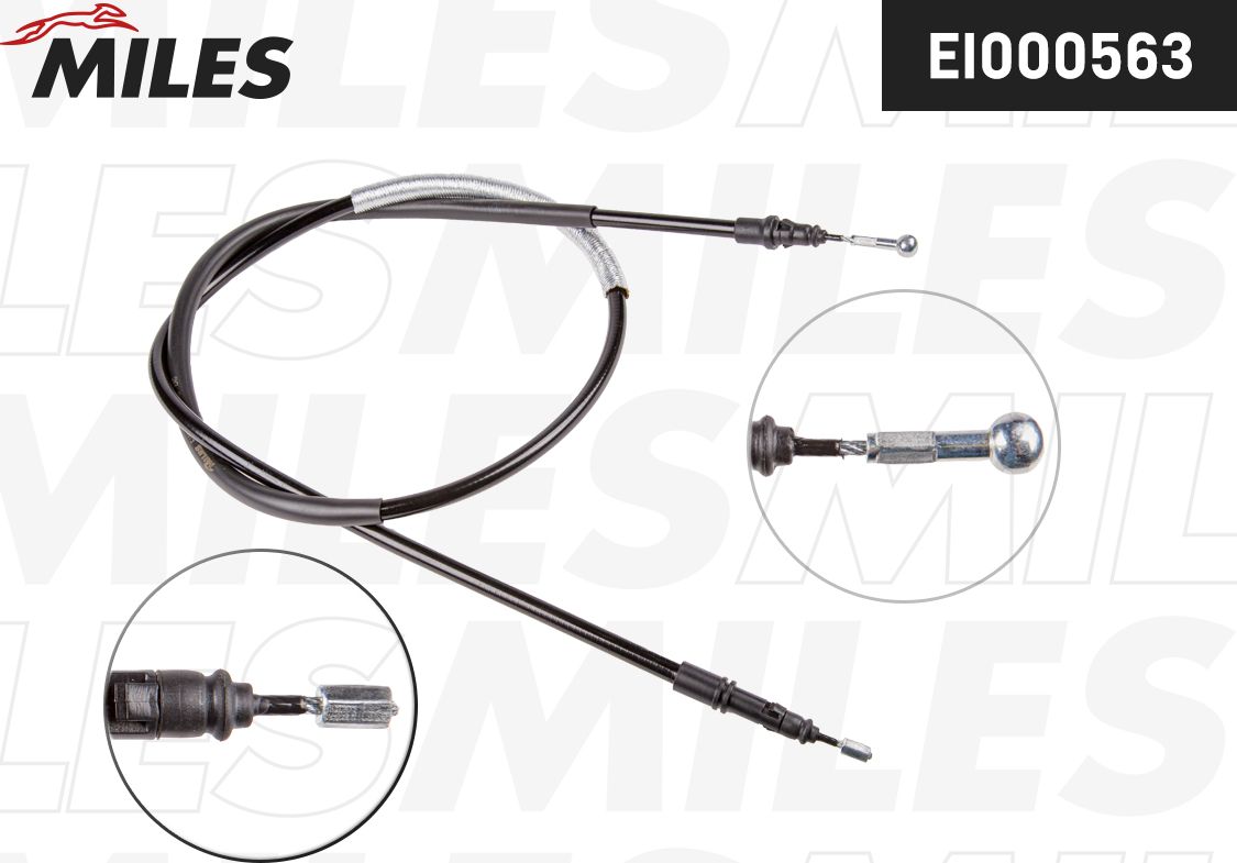 Трос ручника (тросик ручного тормоза) Miles. Артикул EI000563