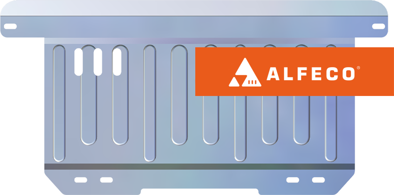 Защита алюминиевая Alfeco для картера и КПП Chevrolet Spark I 2005-2009. Артикул ALF.03.10 AL4