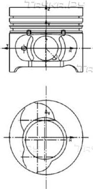 Поршень Kolbenschmidt для Nissan Almera N16 2003-2006. Артикул 40190610