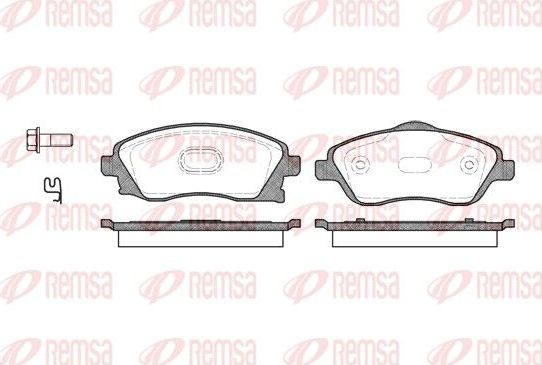 Тормозные колодки Remsa передние для Opel Corsa C 2000-2009. Артикул 0774.12