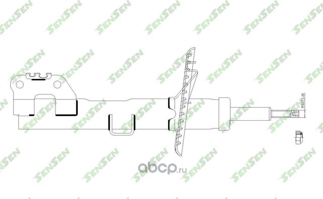 АМОРТИЗАТОР ПОДВЕСКИ ПЕРЕДНИЙ ГАЗОВЫЙ VW MULTIVAN -F 03 (Sensen). Артикул 42142451