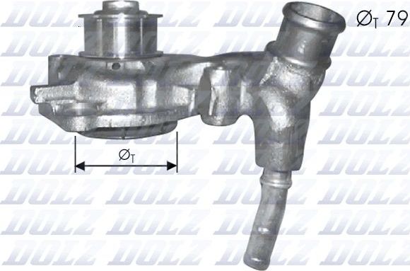 Помпа (водяной насос) Dolz. Артикул F166